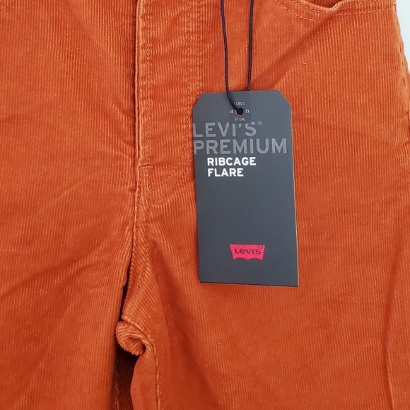 NWT Levi’s Ribcage High Rise Corduroy Flare Jeans - Picture 10 of 10